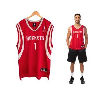 Vintage Reebok NBA Jersey Men XL Length+2 Houston Rockets Tracy McGrady